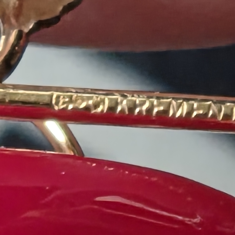 Gold 14 K MHF Rose Lapel Pin - Picture 7 of 7